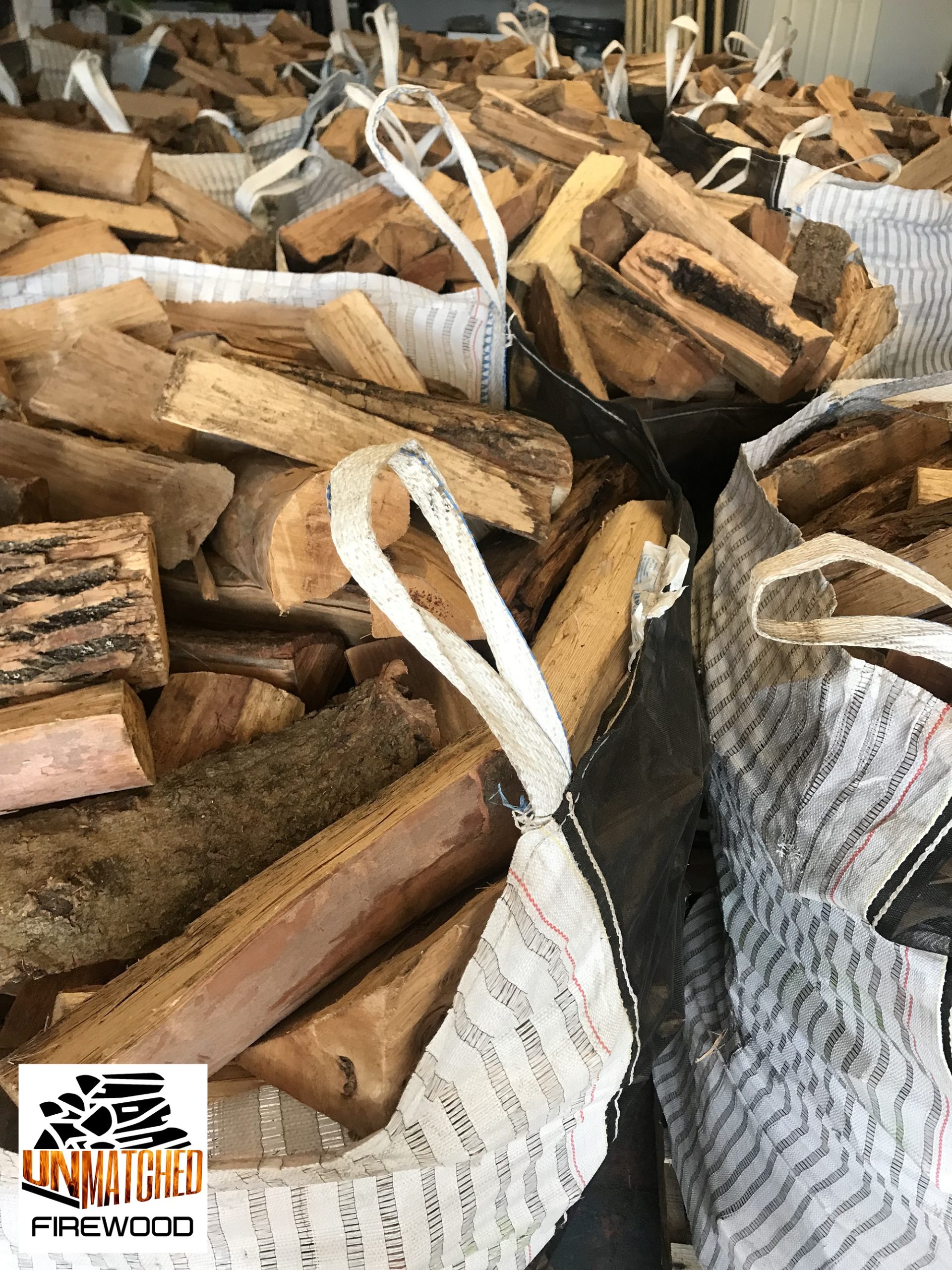 Our Kiln Dried Firewood in the Warehouse
