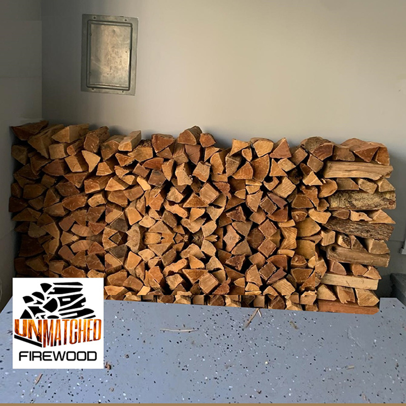 Firewood Stacked in the Garage